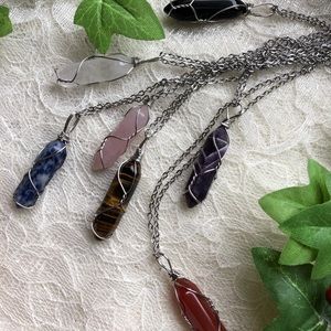Single Chakra Necklace Set Hand-Wrapped!  Beautiful Daily Gemstone